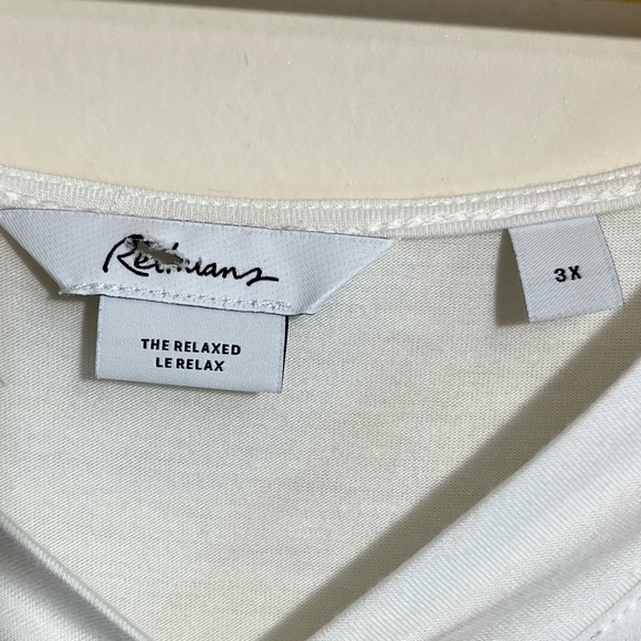 Reitmans Size 3X Printed Top Blouse V-Neck - Picture 3 of 9